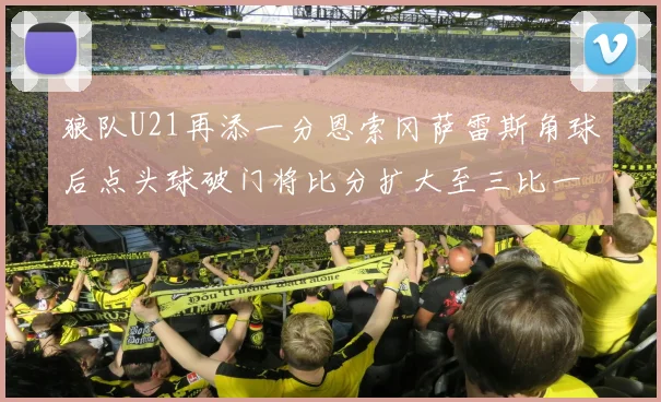 狼队U21再添一分恩索冈萨雷斯角球后点头球破门将比分扩大至三比一